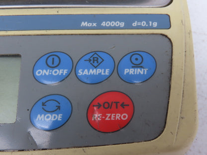 A&D EK-4100i Precision Digital Balance Scale 4000g  -Missing top plate