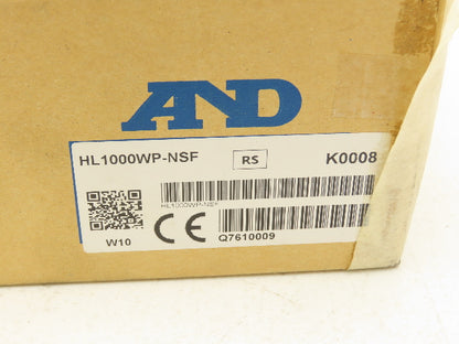 A&D HL1000WP Stainless Washdown Digital Portion Scale 2.2Lb 1000g