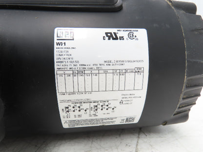 Weg Z.00158ES1BOL04192023 AC Motor 1.5Hp 1745RPM 115/230V 1Ph 56C TEFC