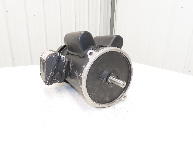 Weg 00118ES1RAD56N-S AC Motor 1Hp 1745RPM 115/230V 1Ph 56Z TEFC Through Shaft