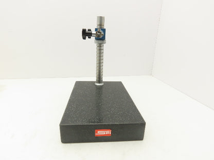 SPI 54-253-0  12x8x2" Granite Plate Comparator Indicator Stand Mount 10"Post