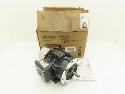 Techtop CB3-AL-TF-56C-4-B-D-.5 AC Motor 1/2Hp 1750rpm 230/460V 3Ph 56C TEFC