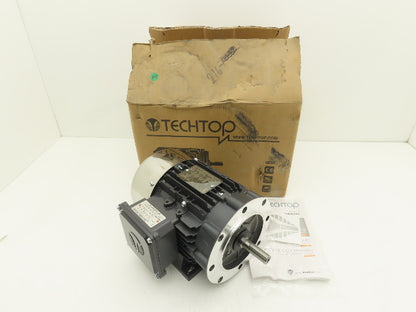 Techtop CB3-AL-TF-56C-4-B-D-.5 AC Motor 1/2Hp 1750rpm 230/460V 3Ph 56C TEFC