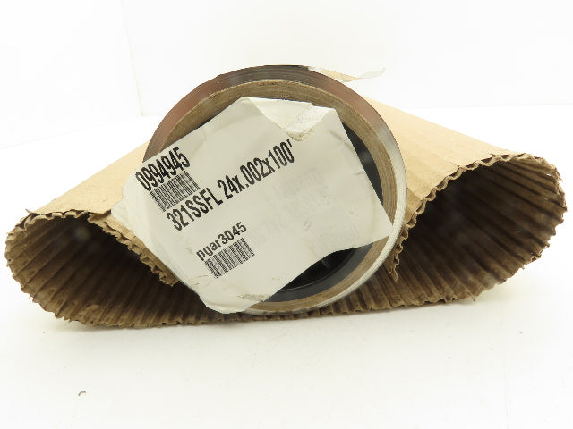 PGAR3045 0994945 Stainless Steel Tool Wrap Foil 100' Roll 24"W x .002" Thick
