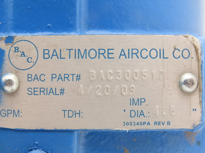 Baltimore Aircoil Centrifugal Impeller Pump Casing 4.8" Diameter for BAC300517