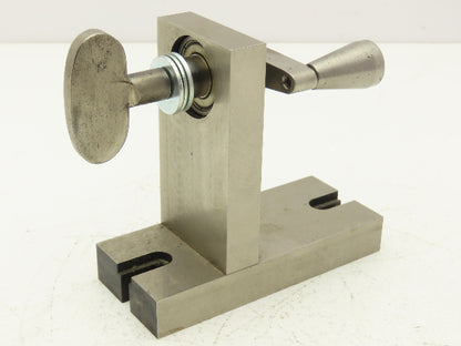 Lathe Fixtire Indexer Head Manual Tailstock 3-5/8" Center Height Hand Crank