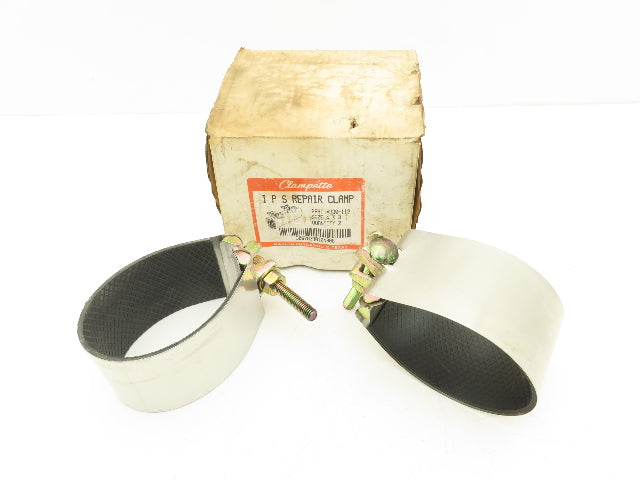 Clampette 330-113 4x3 I P S Stainless Steel Patch Repair Clamp Box of 2