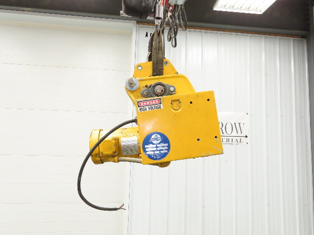 David Round Electric Hoist Tractor Power Drive Trolley 45 Fpm 460VAC 3Ph