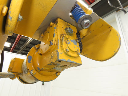 David Round Electric Hoist Tractor Power Drive Trolley 45 Fpm 460VAC 3Ph