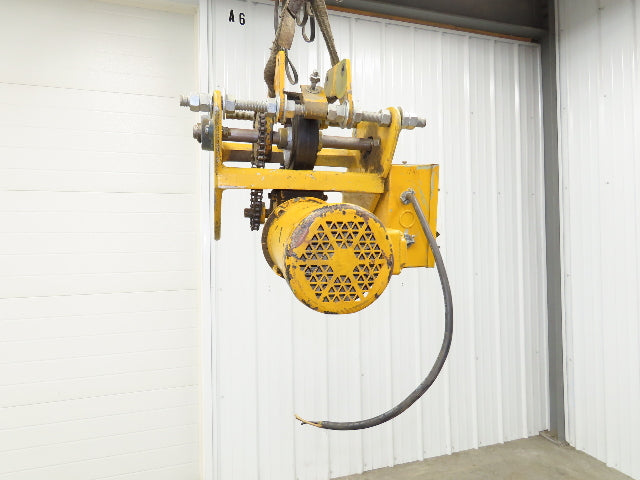 David Round Electric Hoist Tractor Power Drive Trolley 45 Fpm 460VAC 3Ph