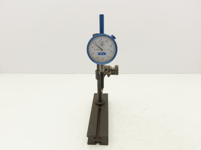 Dial Indicator Stand Adjustable T-Slot 9" Post Height 0-1" Fowler Gage .001"