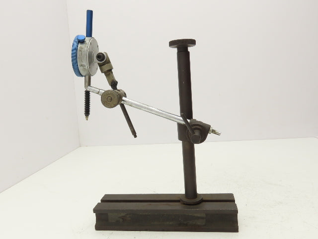 Dial Indicator Stand Adjustable T-Slot 9" Post Height 0-1" Fowler Gage .001"