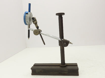 Dial Indicator Stand Adjustable T-Slot 9" Post Height 0-1" Fowler Gage .001"