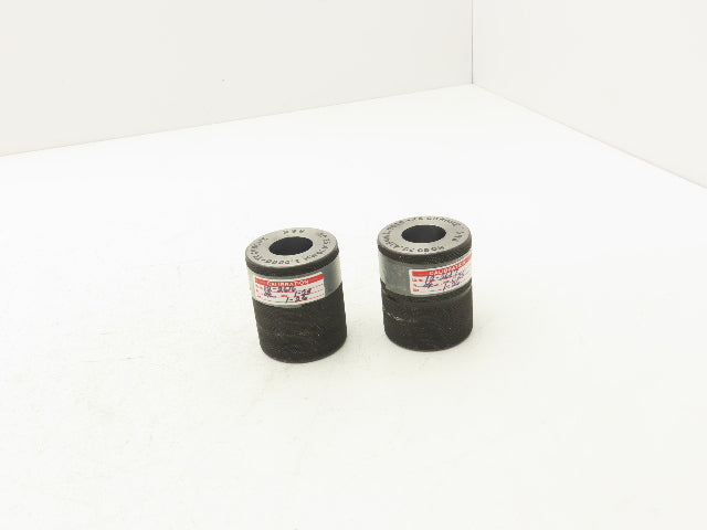 R&K 1.0000/1.0010" Go NoGo Plain Bore Ring Gage Set Chrome 25.400/25.425mm