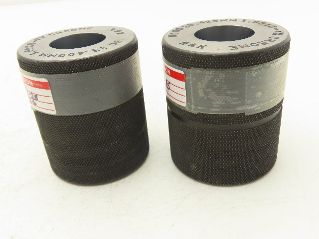 R&K 1.0000/1.0010" Go NoGo Plain Bore Ring Gage Set Chrome 25.400/25.425mm