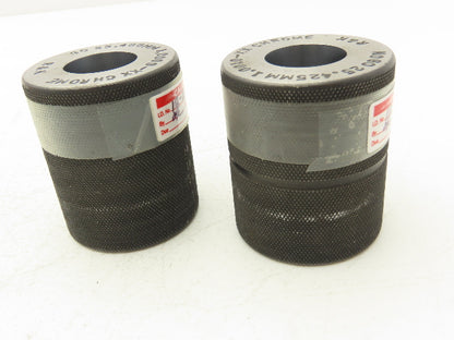 R&K 1.0000/1.0010" Go NoGo Plain Bore Ring Gage Set Chrome 25.400/25.425mm