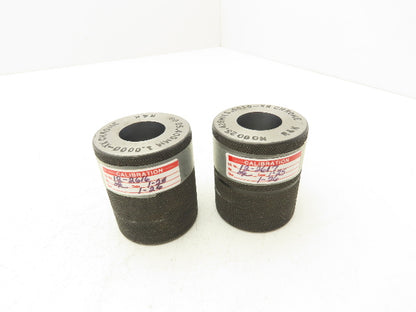 R&K 1.0000/1.0010" Go NoGo Plain Bore Ring Gage Set Chrome 25.400/25.425mm