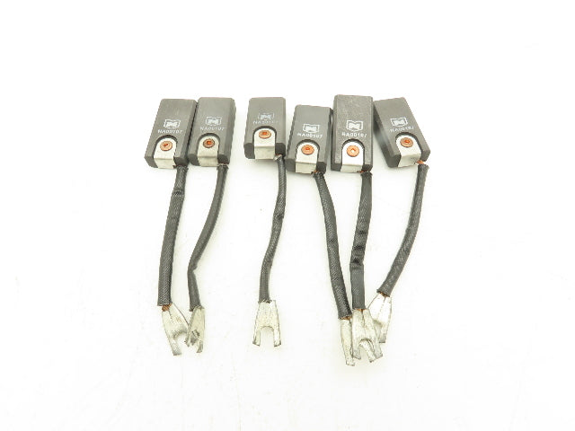 National NA00107 DC Motor Carbon Brush 1/2"x 1"Wx 1.90"L  Lot of 6