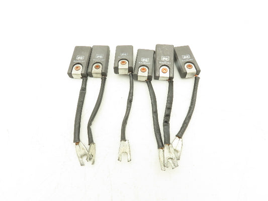 National NA00107 DC Motor Carbon Brush 1/2"x 1"Wx 1.90"L  Lot of 6