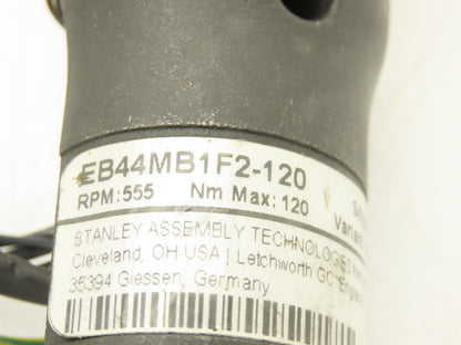 Stanley EB44MB1F2-120 Inline Nutrunner 1/2" Sq Drive *Parts or Repair*