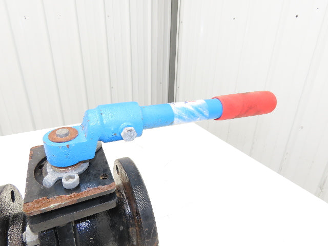 American Valve Flanged Full Port Ball Valve 3" Cast W/Lever 125S 200WOG Ser 4000
