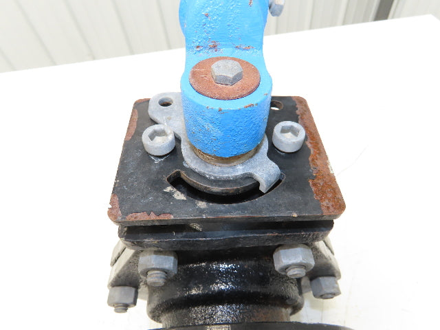American Valve Flanged Full Port Ball Valve 3" Cast W/Lever 125S 200WOG Ser 4000