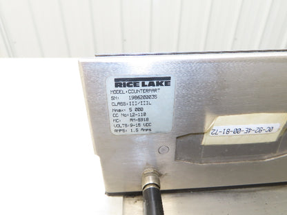 Rice Lake BM1218-100 Bench Weigh Scale & Display Counting Indicator 12 X 18"