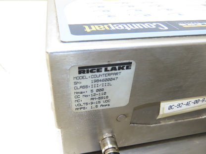 Rice Lake BM1218-100 Bench Weigh Scale & Display Counting Indicator 12 X 18"