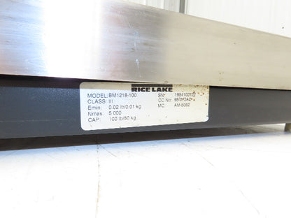 Rice Lake BM1218-100 Bench Weigh Scale & Display Counting Indicator 12 X 18"