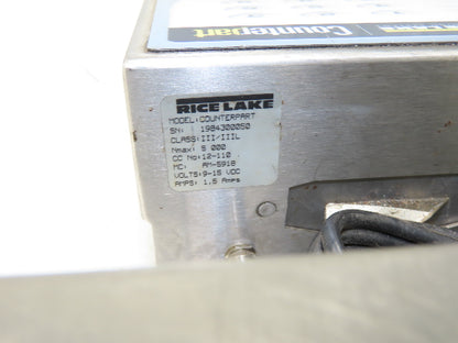 Rice Lake BM1218-100 Bench Weigh Scale & Display Counting Indicator 12 X 18"