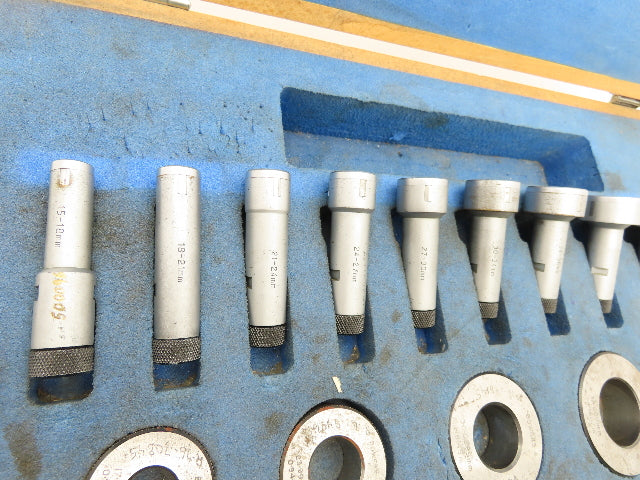 Fowler 54-555-200 Superbore 3pt Bore Gage Heads 15-50mm .590-1.968" Set of 10