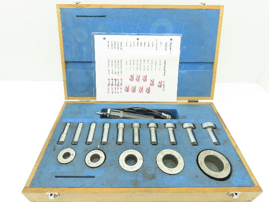 Fowler 54-555-200 Superbore 3pt Bore Gage Heads 15-50mm .590-1.968" Set of 10