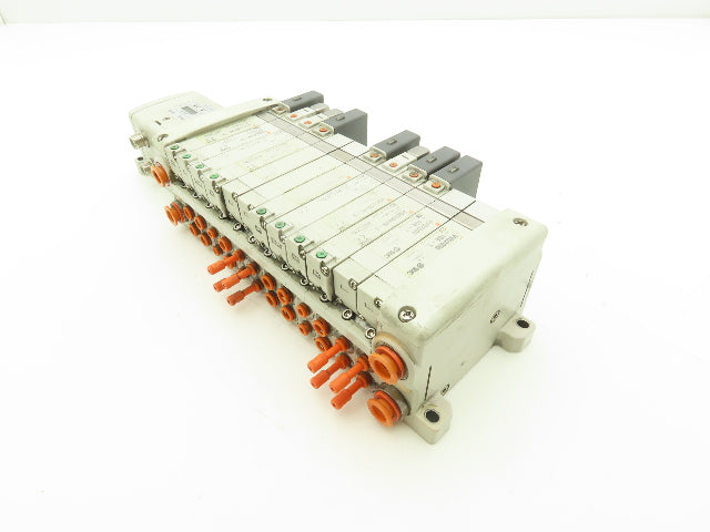 SMC EX250-SDN1 12-Station DeviceNet Manifold 8 Solenoid Valves 24VDC