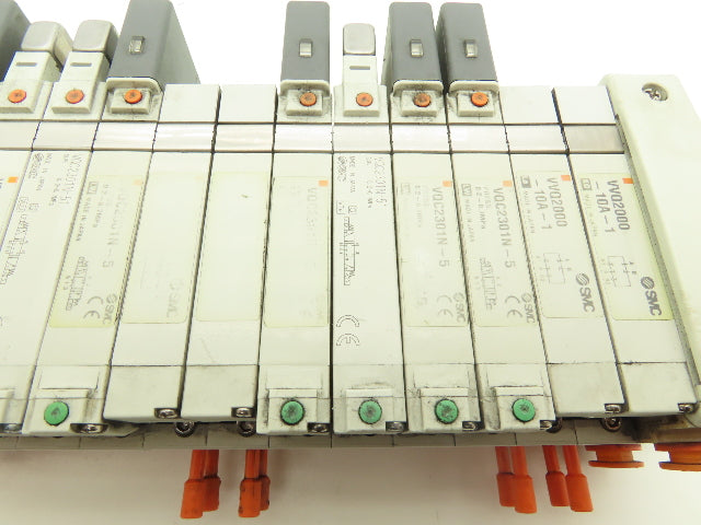 SMC EX250-SDN1 12-Station DeviceNet Manifold 8 Solenoid Valves 24VDC