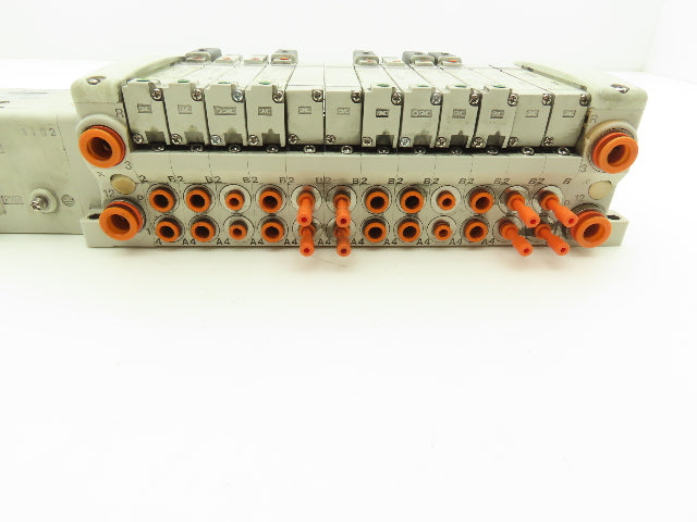 SMC EX250-SDN1 12-Station DeviceNet Manifold 8 Solenoid Valves 24VDC