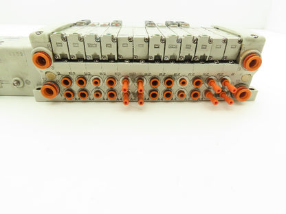 SMC EX250-SDN1 12-Station DeviceNet Manifold 8 Solenoid Valves 24VDC