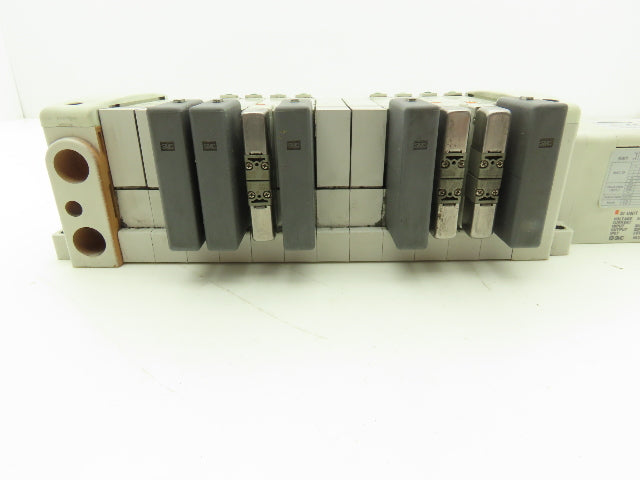 SMC EX250-SDN1 12-Station DeviceNet Manifold 8 Solenoid Valves 24VDC