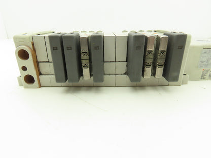 SMC EX250-SDN1 12-Station DeviceNet Manifold 8 Solenoid Valves 24VDC