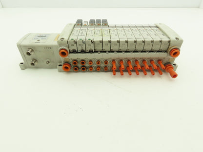 SMC EX250-SDN1 12-Station DeviceNet Manifold 5 Solenoid Valves 24VDC