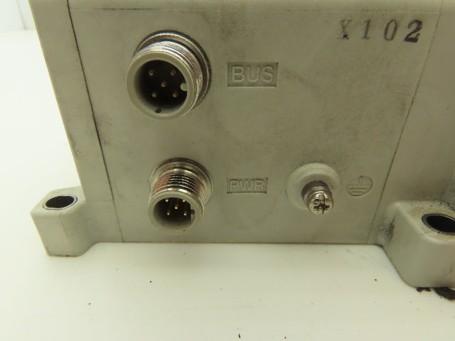 SMC EX250-SDN1 12-Station DeviceNet Manifold 5 Solenoid Valves 24VDC