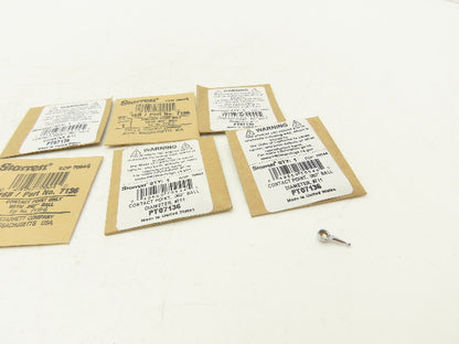 Starrett 7136 16B 711 Dial Indicator Contact Point Tip .062" Ball End  Lot of 6