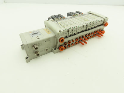 SMC EX250-SDN1 12-Station DeviceNet Manifold 8 Solenoid Valves 24VDC