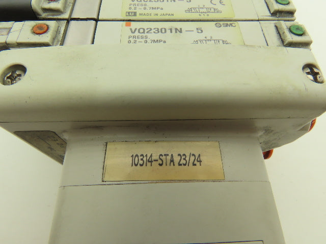 SMC EX250-SDN1 12-Station DeviceNet Manifold 8 Solenoid Valves 24VDC