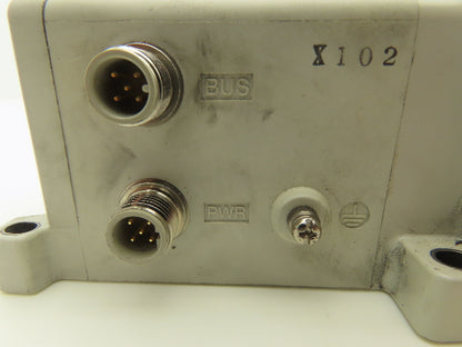 SMC EX250-SDN1 12-Station DeviceNet Manifold 8 Solenoid Valves 24VDC