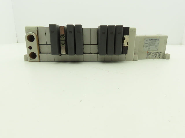 SMC EX250-SDN1 12-Station DeviceNet Manifold 8 Solenoid Valves 24VDC