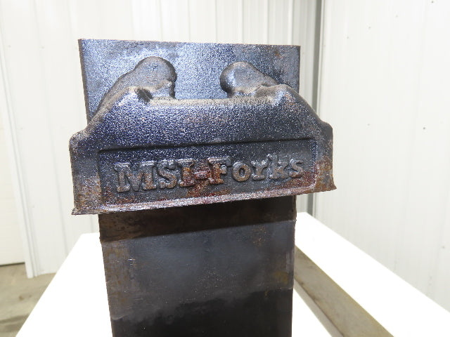 MSI 311500-3-1 4.75X60" Class 3 Steel Forklift Forks 20" Carriage 1-Pair READ
