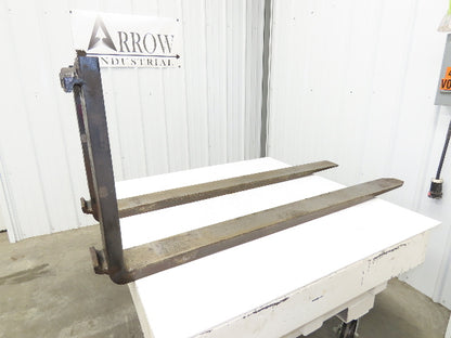 MSI 311500-3-1 4.75X60" Class 3 Steel Forklift Forks 20" Carriage 1-Pair READ