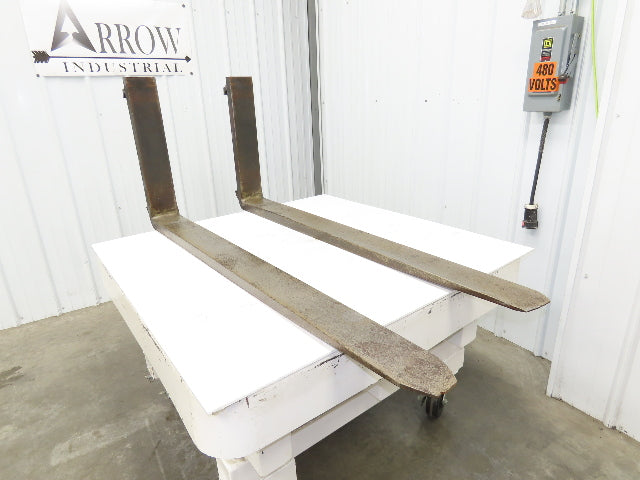 MSI 311500-3-1 4.75X60" Class 3 Steel Forklift Forks 20" Carriage 1-Pair READ