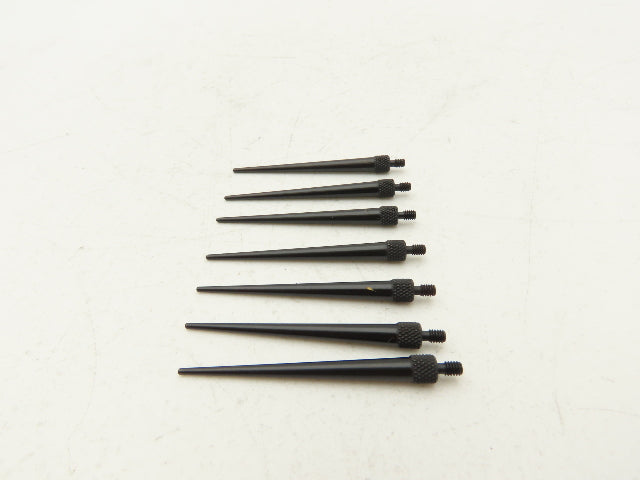 Starrett PT06632-14 Indicator Contact Point Tapered Tip 1/16"x 2" Lot of 7