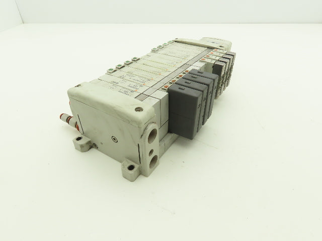 SMC EX250-SDN1 12-Station DeviceNet Manifold 8 Solenoid Valves 24VDC
